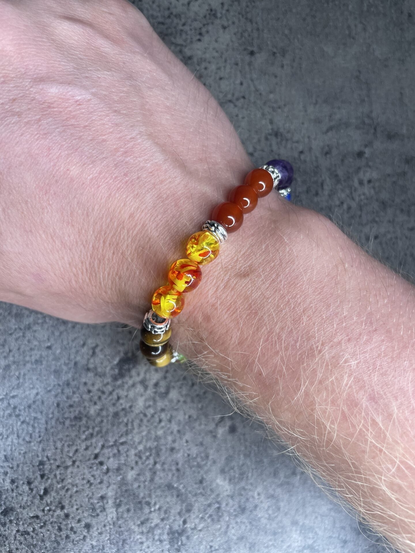 Chakra mixed bead bracelet