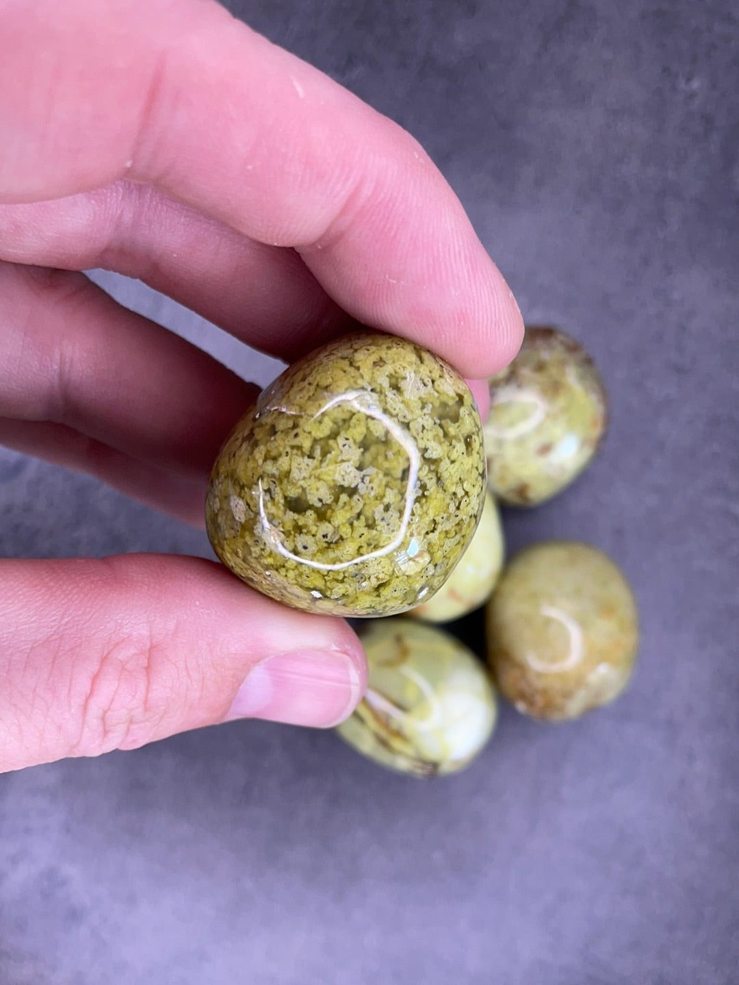 Green opal - Tumblestone