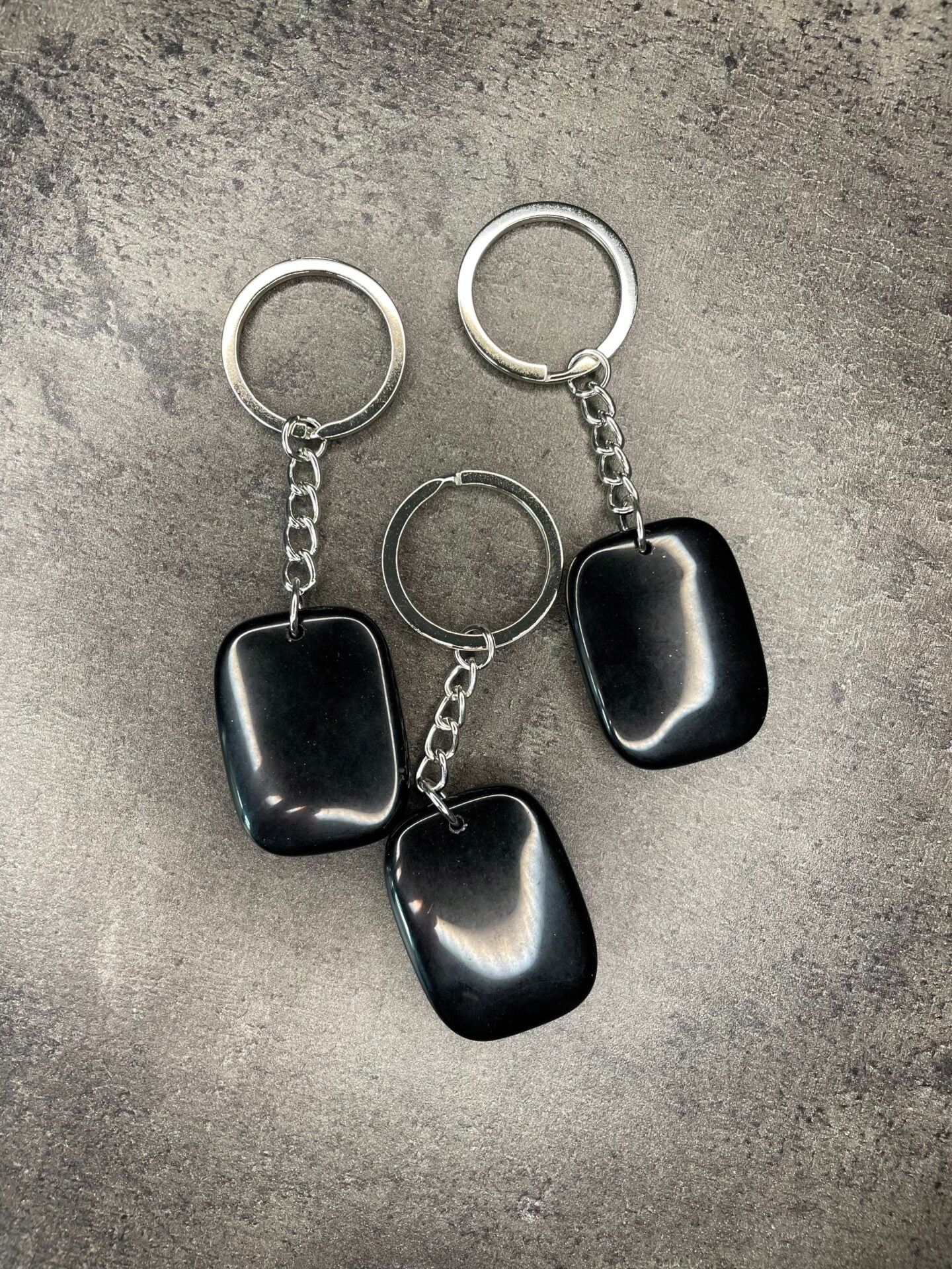 Black jasper - Keyring