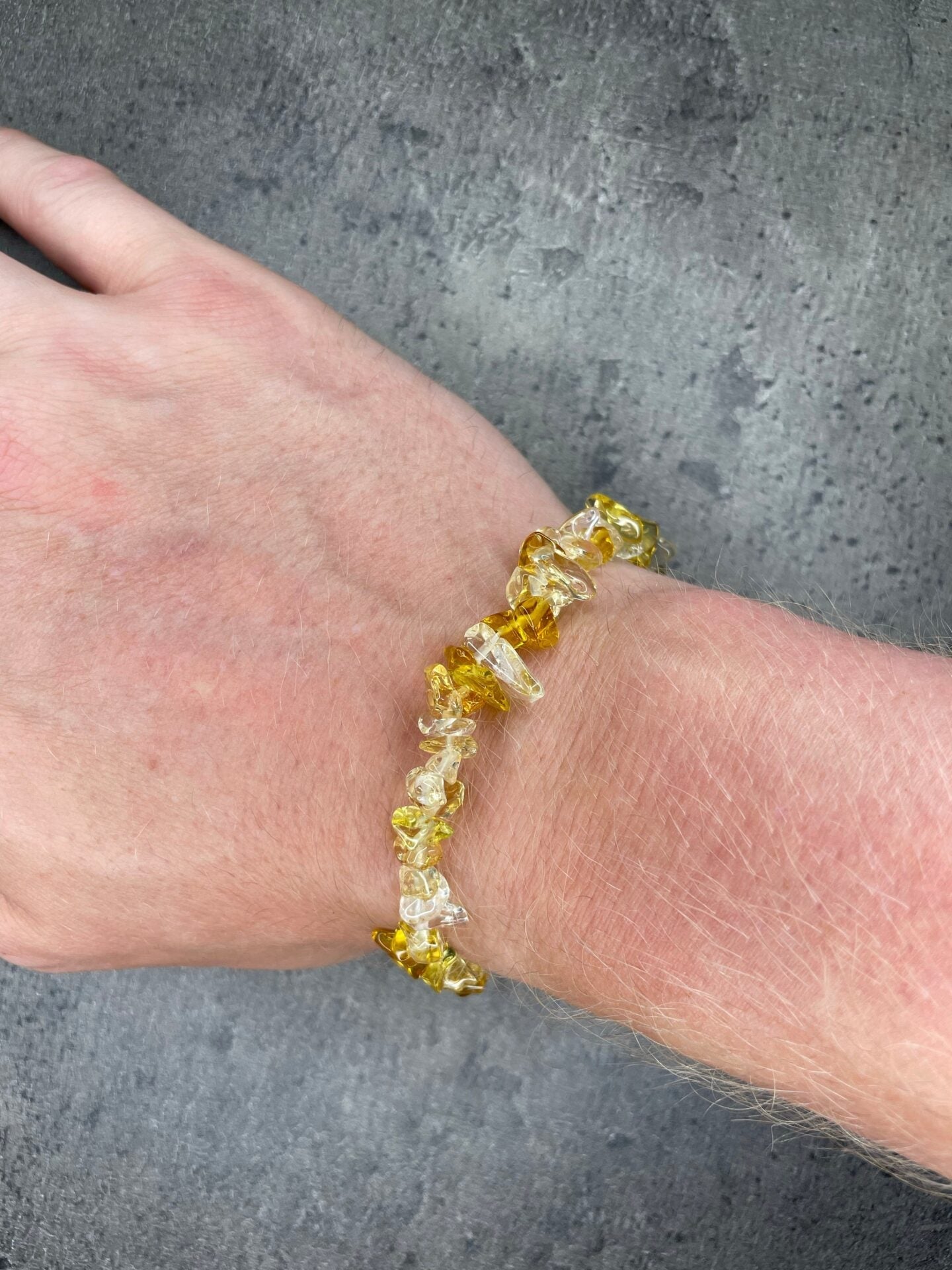 Citrine - Crystal chip bracelet