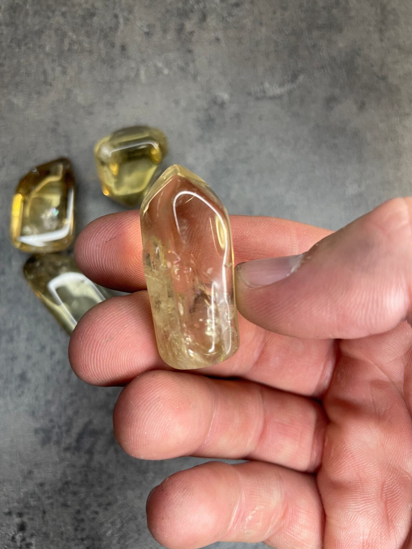 Natural citrine - Tumblestone
