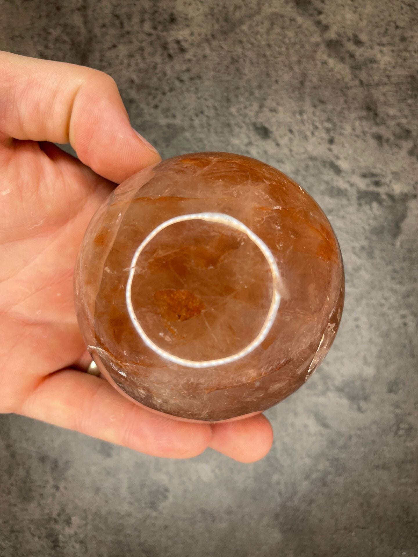 Red hematoid (Fire quartz) - XL Sphere