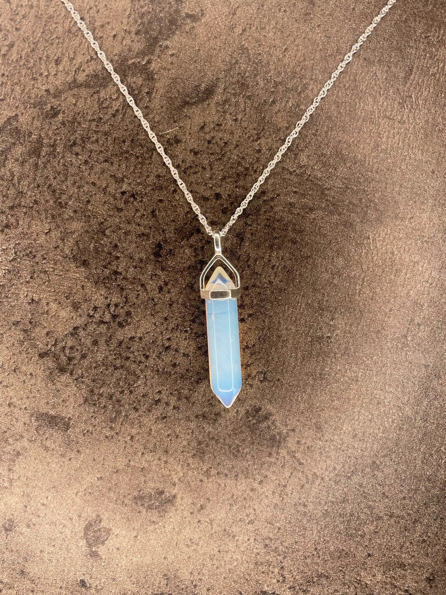 Confidence pendant - Opalite (sterling silver)