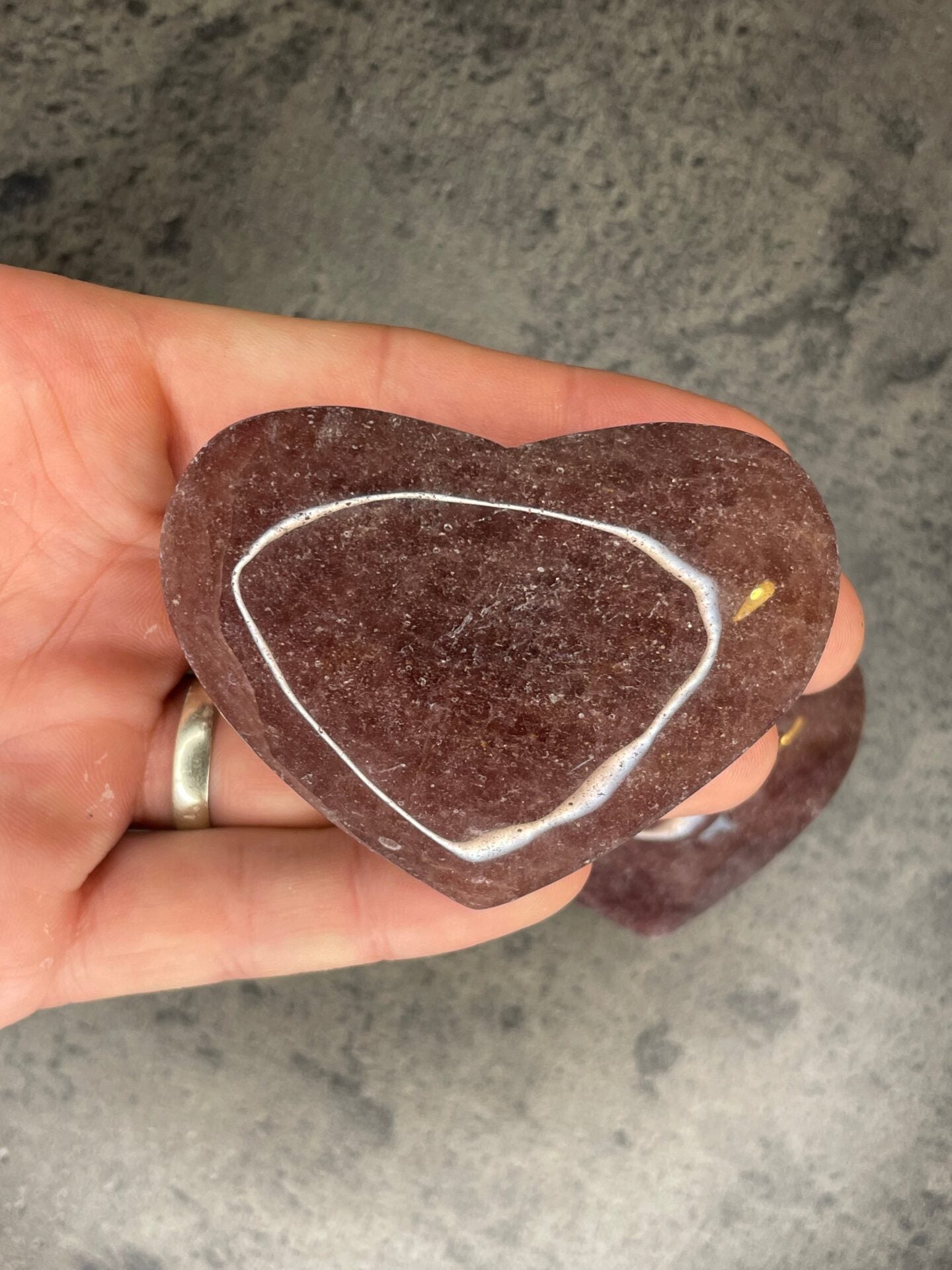 Strawberry Quartz - XL heart