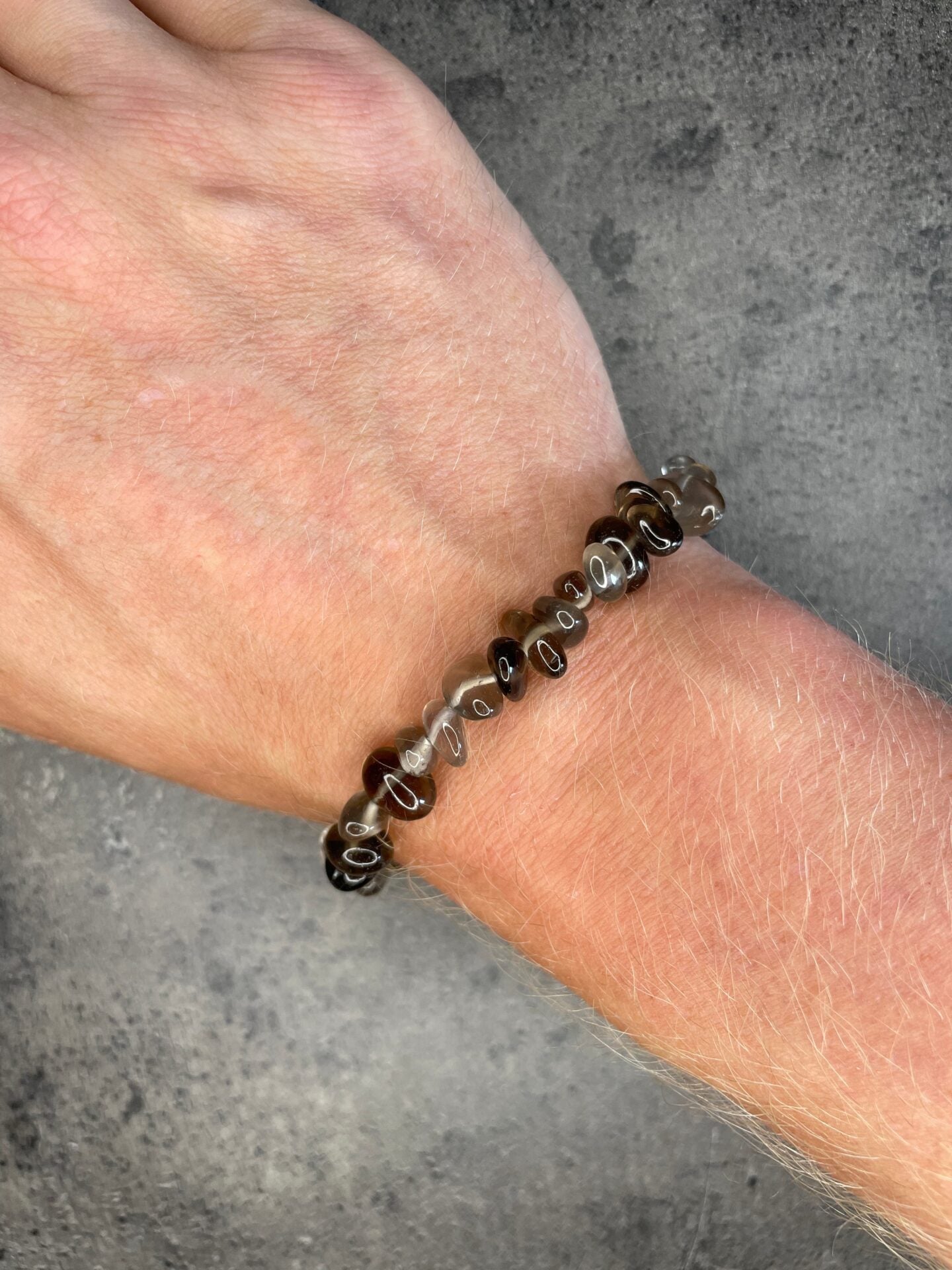 Smoky quartz - Crystal chip bracelet