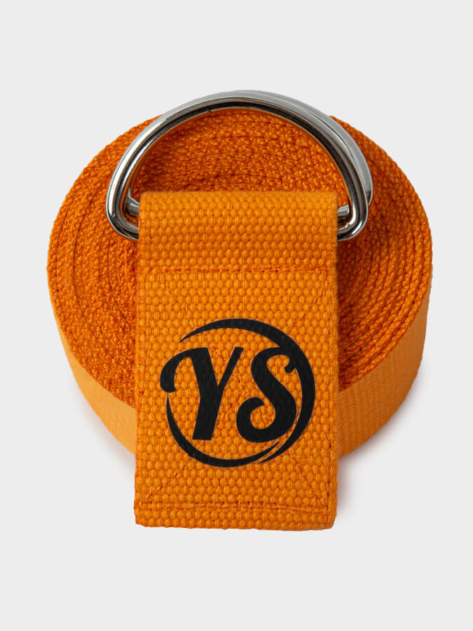 Yoga Studio GOTS Organic Cotton D-Ring 2.5m Yoga Belt Strap