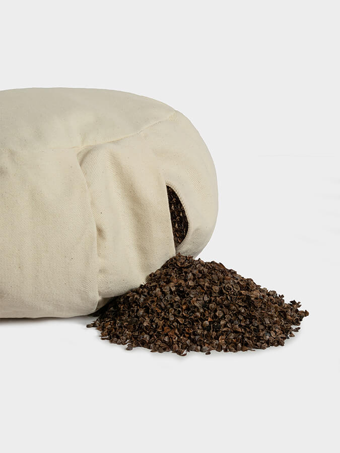 Yoga Studio European Organic Buckwheat Zafu Crescent Cushion