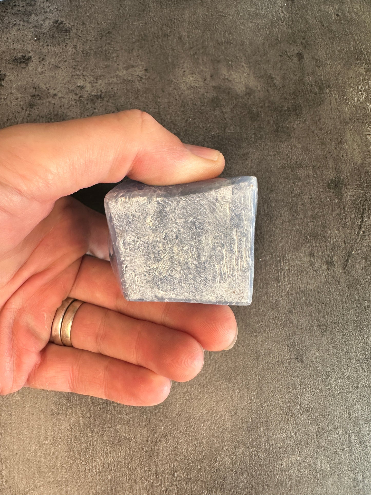 Blue calcite - Flame