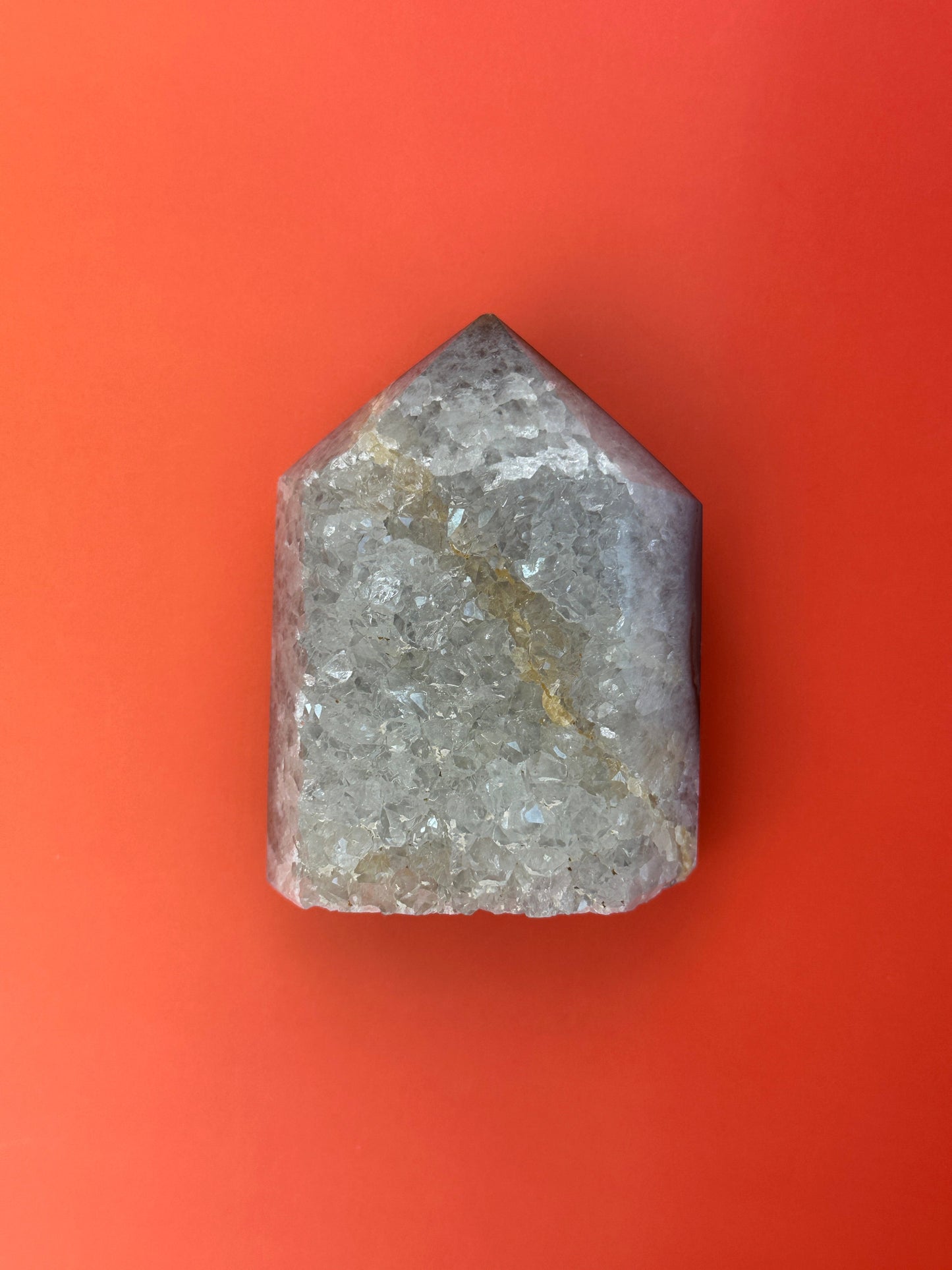 Agate - Druzy free standing point