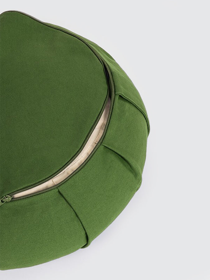 Yoga Studio GOTS Organic Cotton Crescent Lotus Zafu Buckwheat Cushion