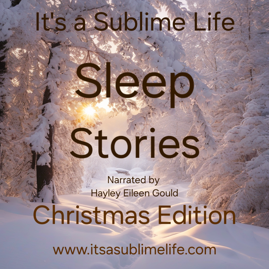 A giftable audio book of Sleep Stories -Christmas Edition- 12 Sleep Stories for adults. (Regular Sleep Stories plus those themed around Christmas/ New Year). Free Sample in the description.