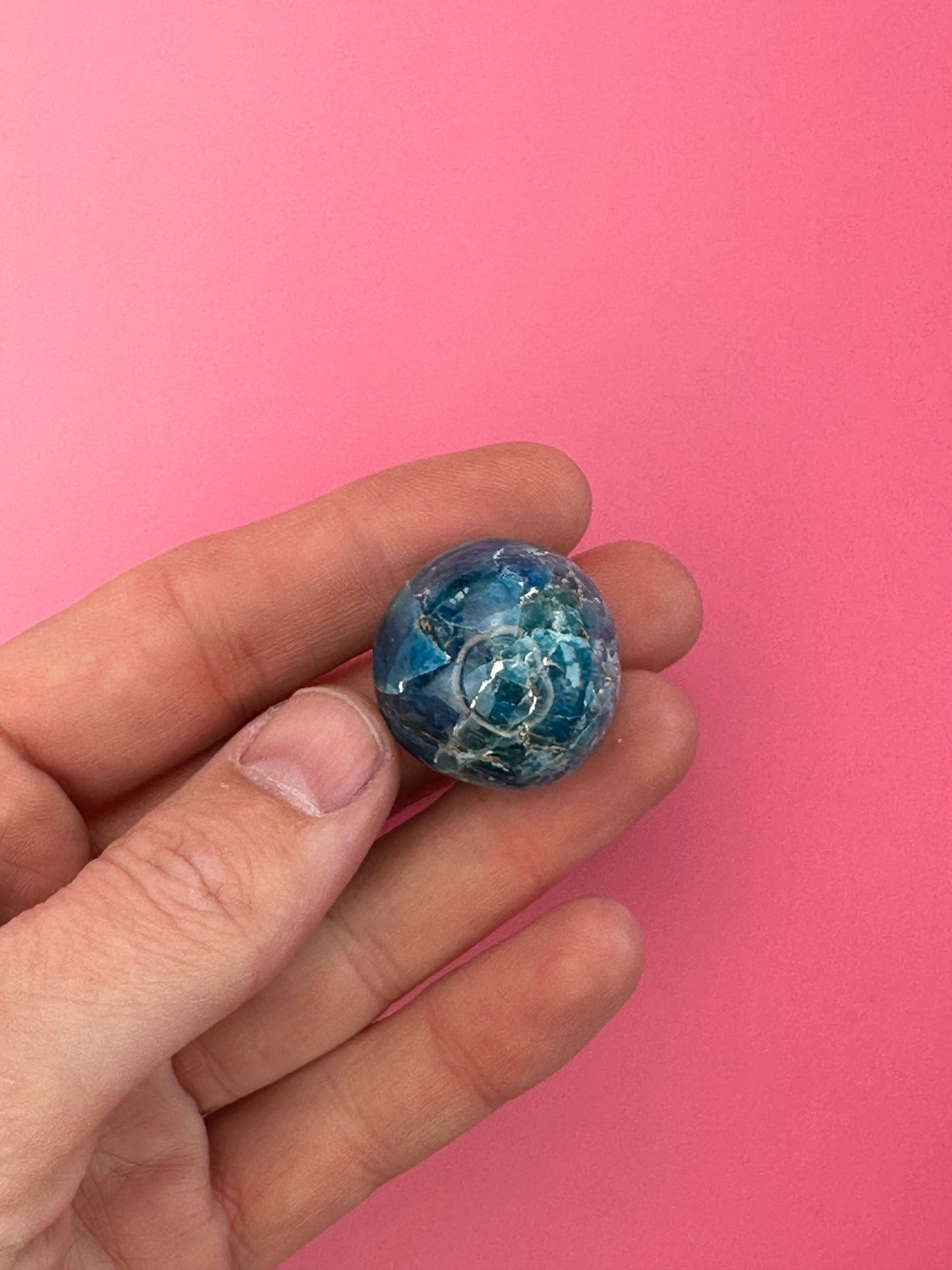 Apatite - Tumblestone (Blue)