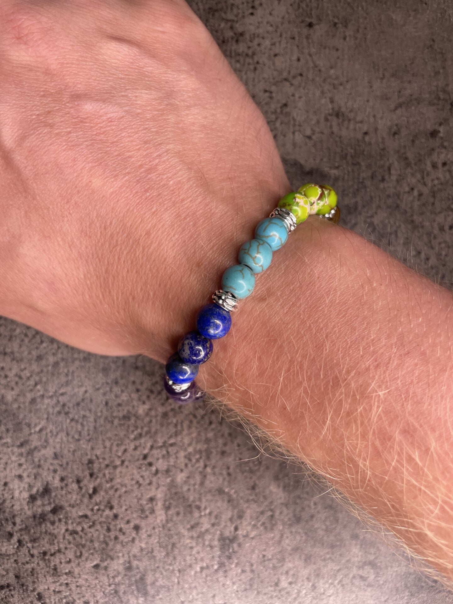 Chakra mixed bead bracelet