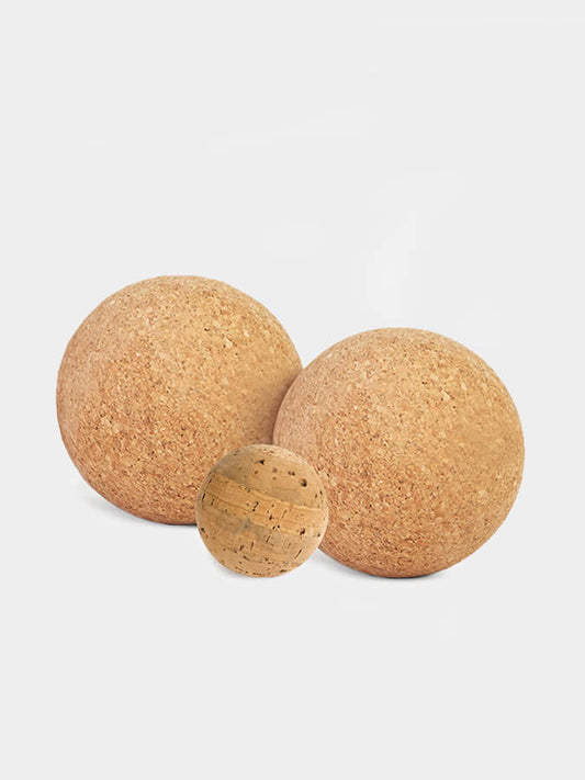 Yoga Studio Cork Unbranded Massage Ball Set of 3 - 2 x 4cm, 2cm