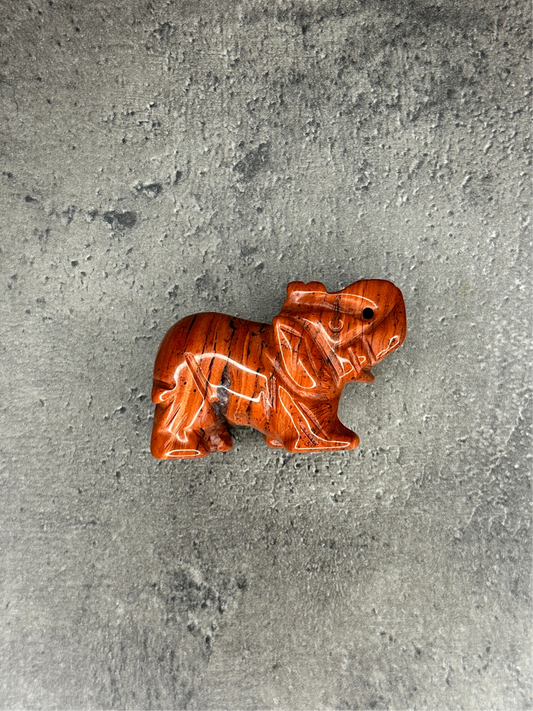 Red jasper - Elephant