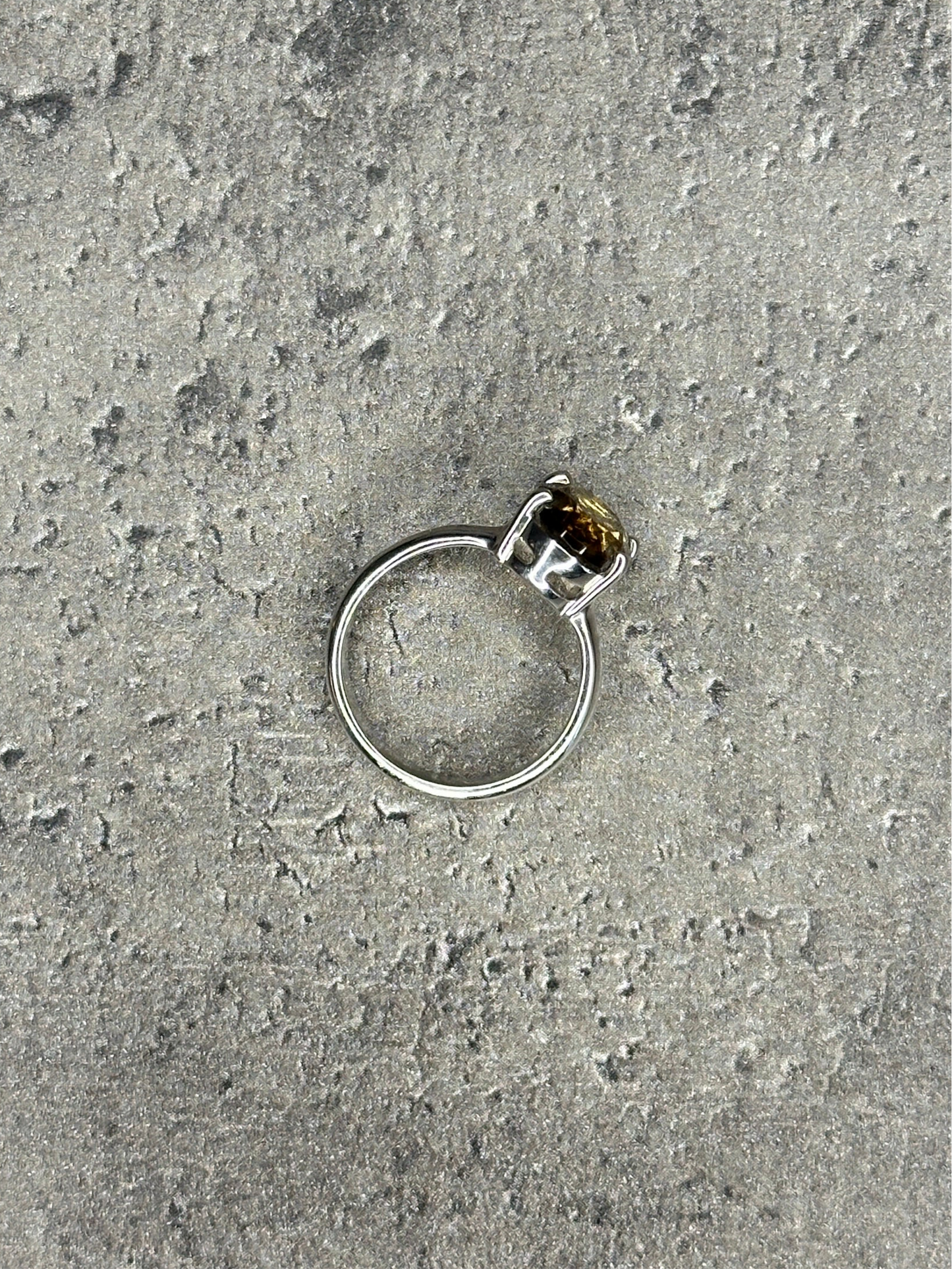 Natural citrine - Faceted ring