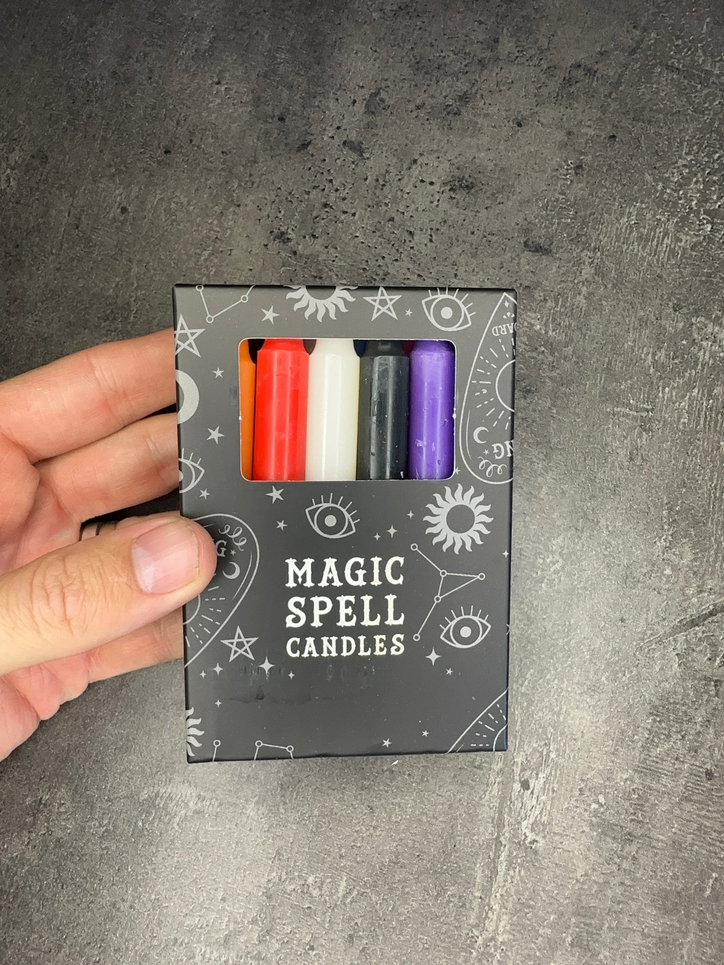 Pack of 12 mixed spell candles