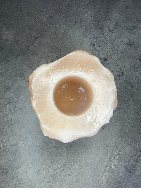 Himalayan salt tealight holder
