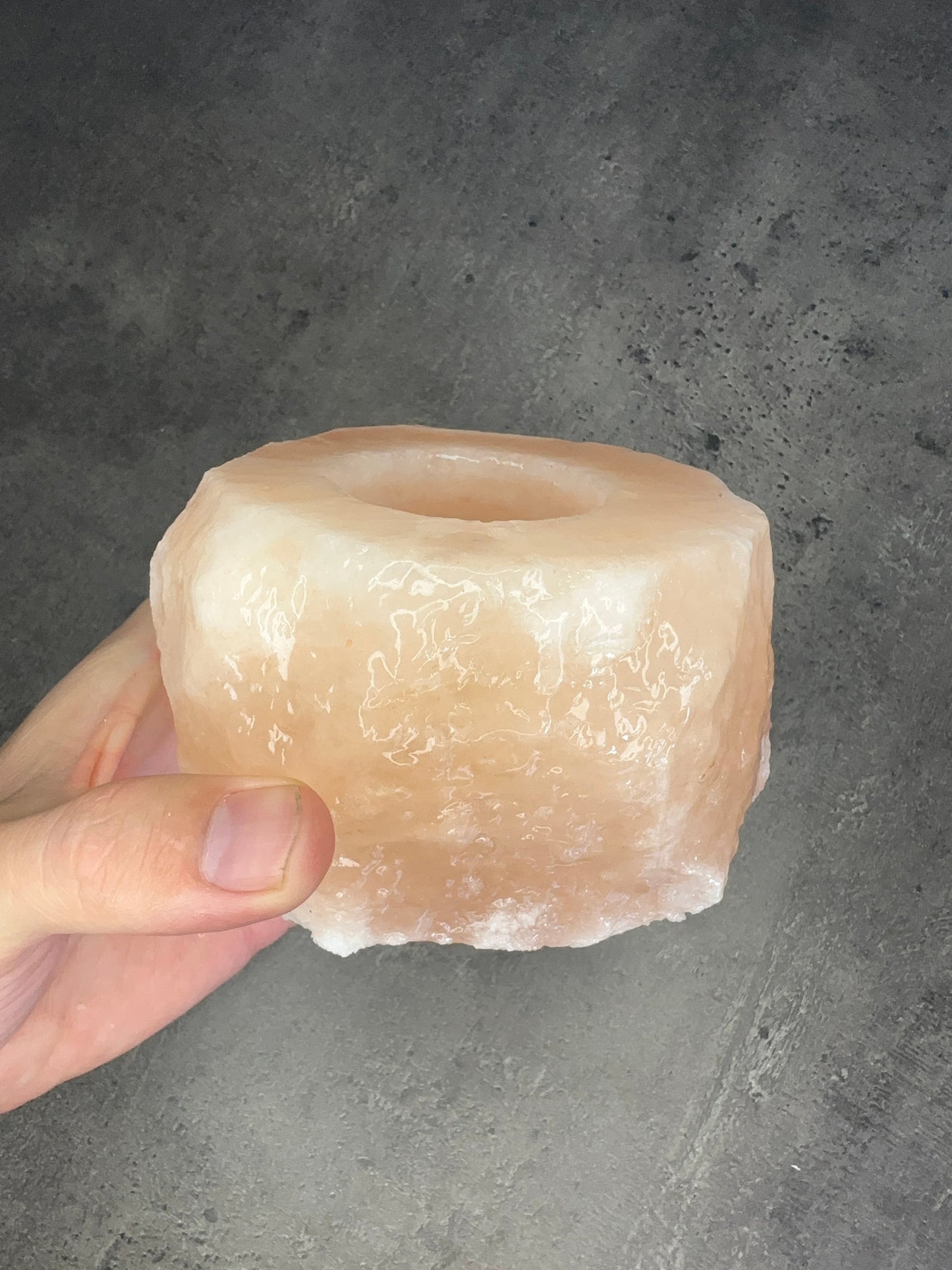 Himalayan salt tealight holder