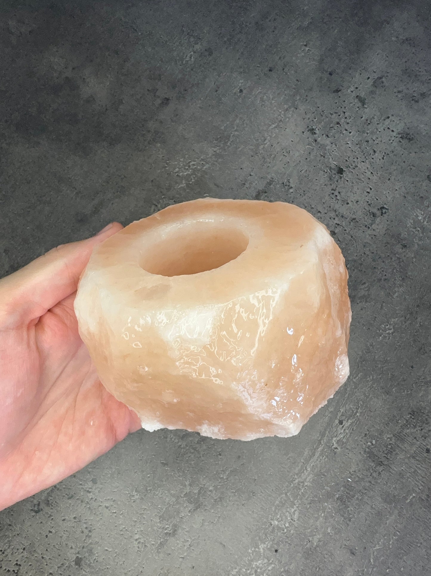 Himalayan salt tealight holder