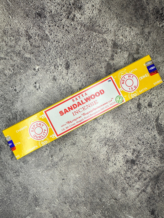 Sandalwood, satya incense sticks