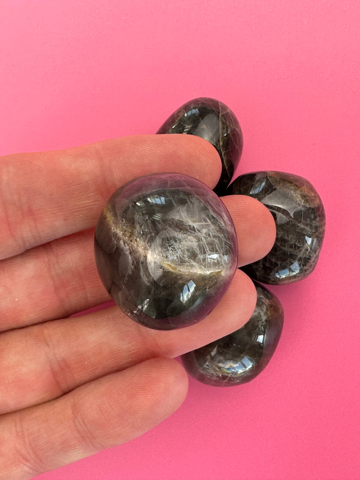 Black moonstone - Tumblestone