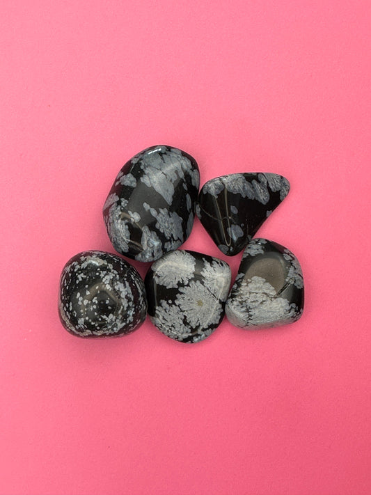 Snowflake obsidian - Tumblestone