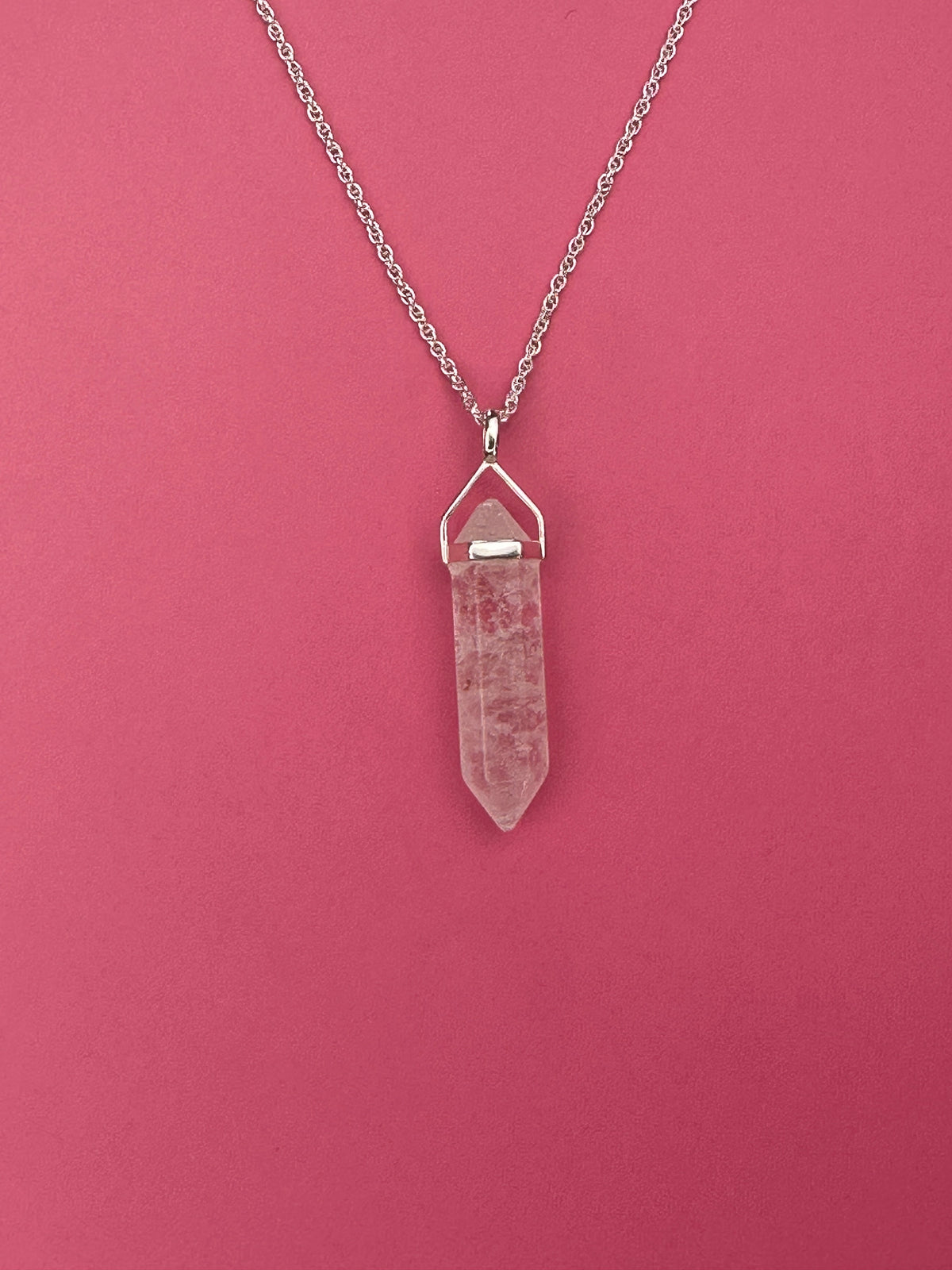 Positivity pendant - Clear quartz (sterling silver)