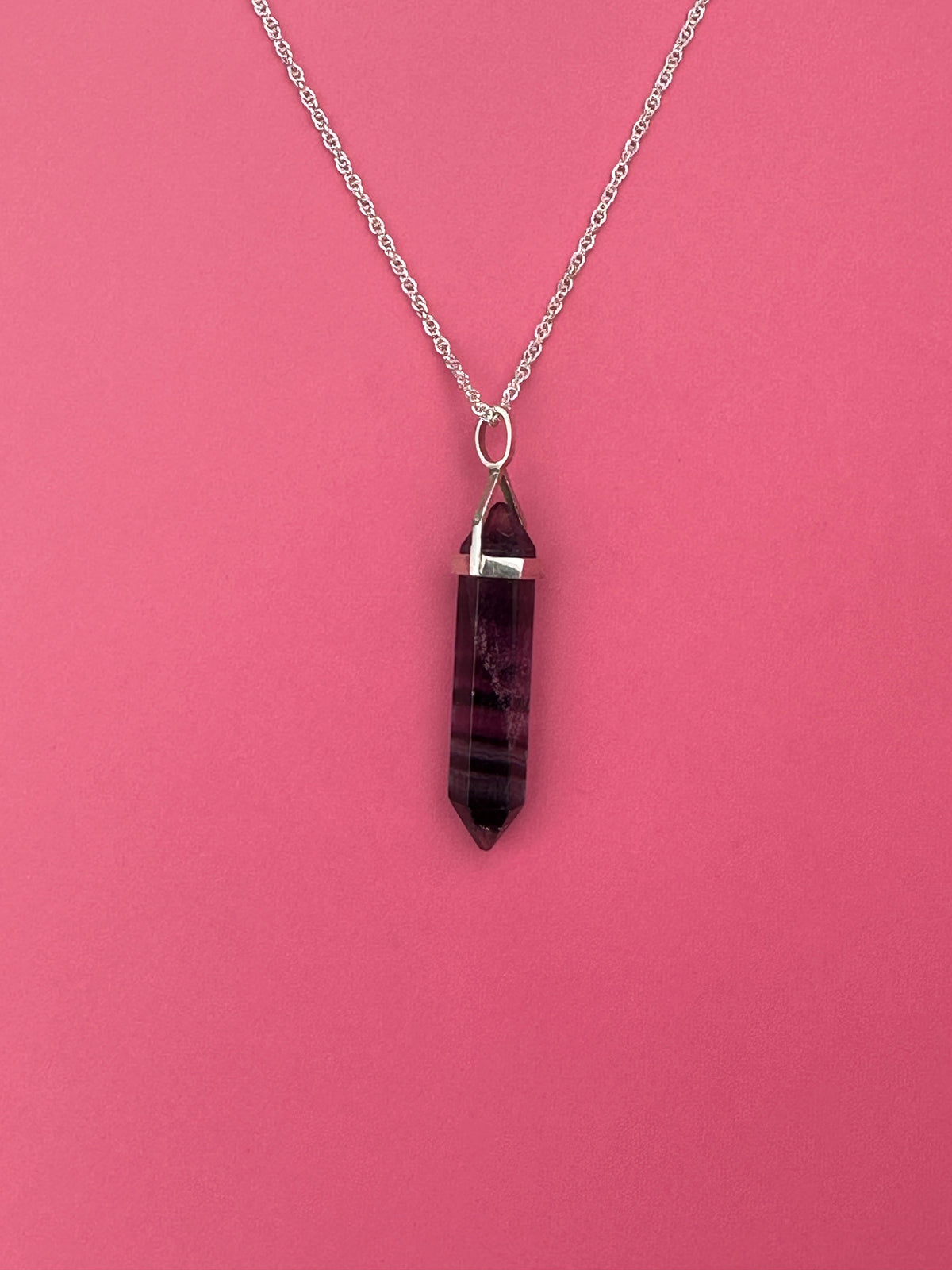 Creativity pendant - Fluorite (sterling silver)