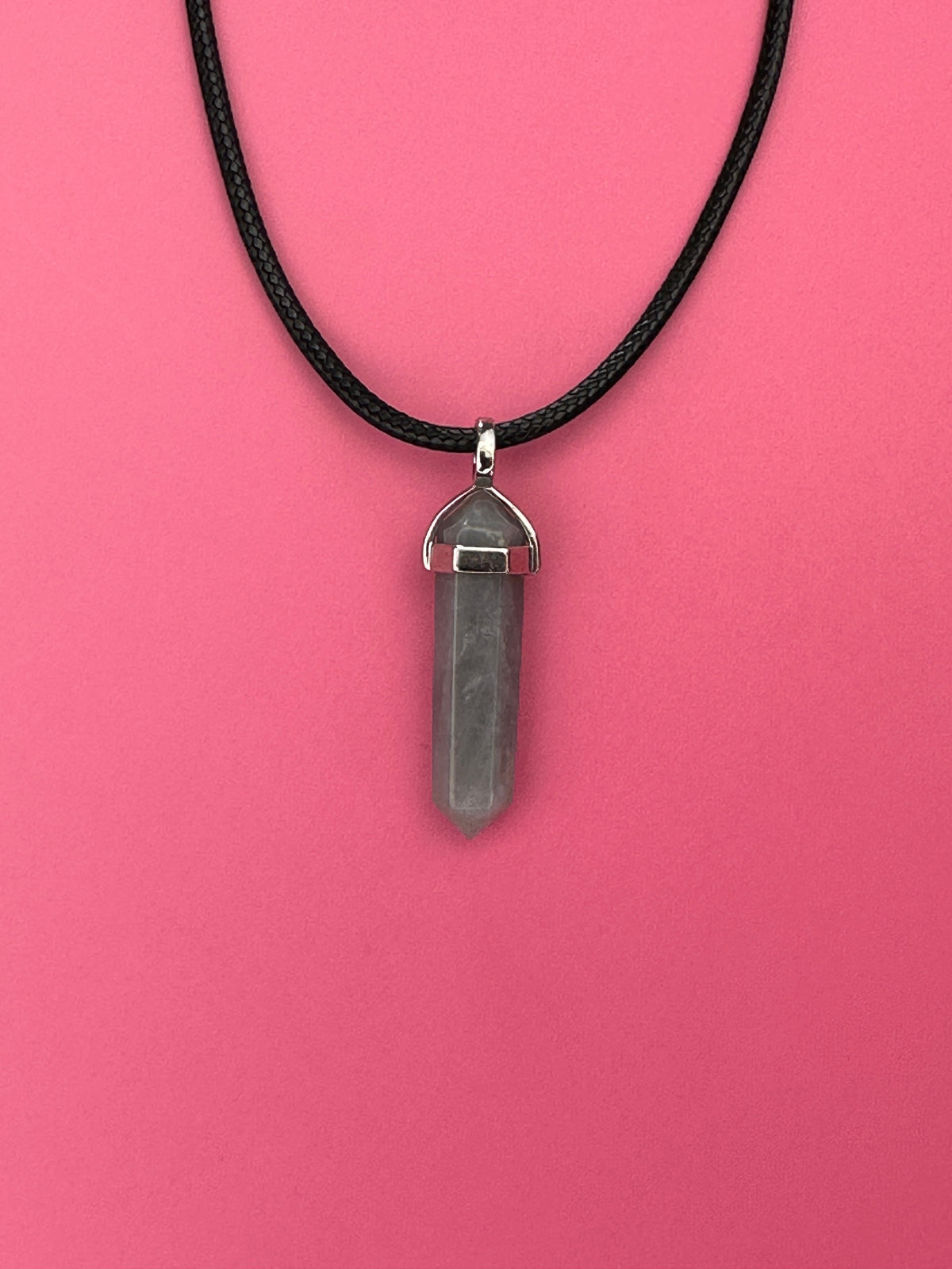 Purpose pendant - Lunar rose quartz