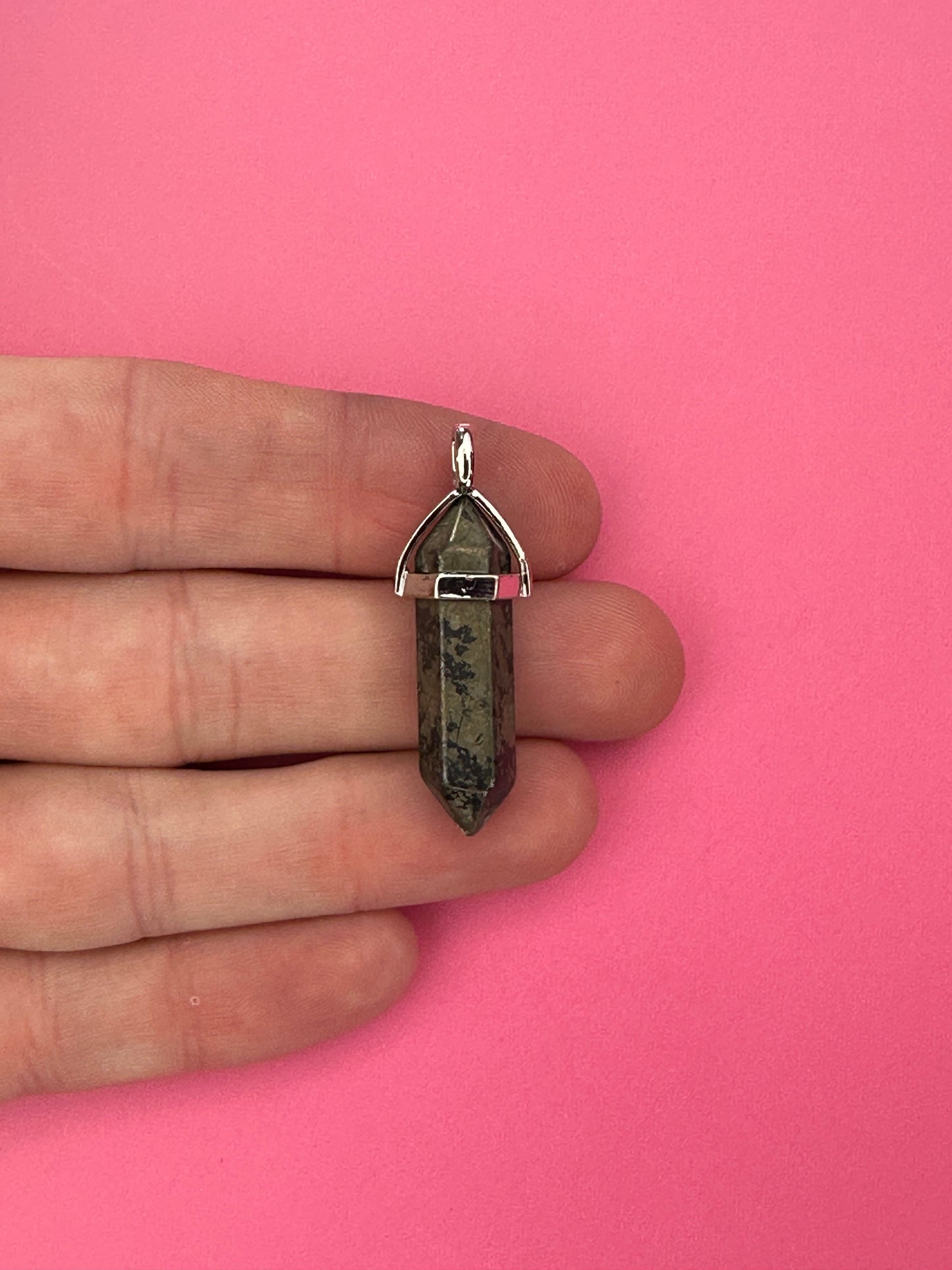 Abundance and wealth pendant - Pyrite