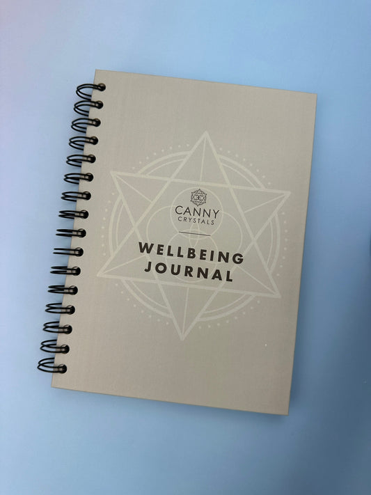 Wellbeing journal - Hardback, A5 (+ FREE CRYSTAL!)