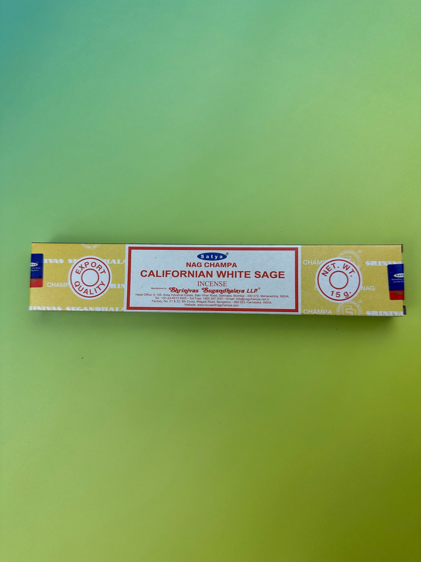 Californian white sage, satya incense sticks