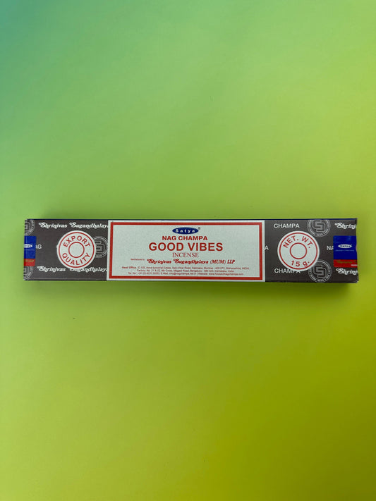 Good vibes, satya incense sticks