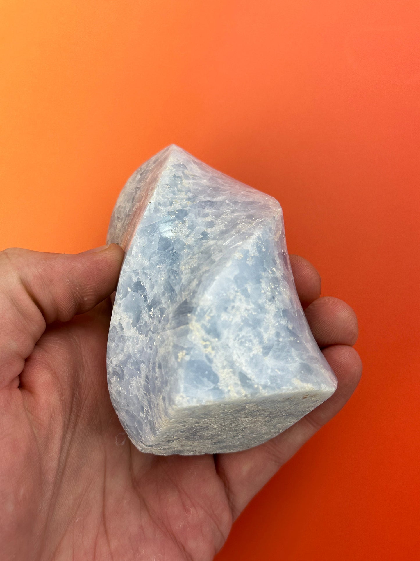 Blue calcite - Flame
