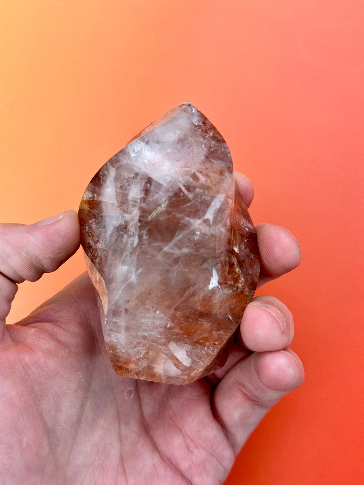 Red hematoid (Fire quartz) - Flame