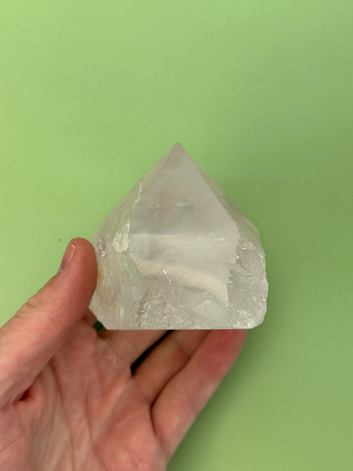 Clear quartz - Rough cut point