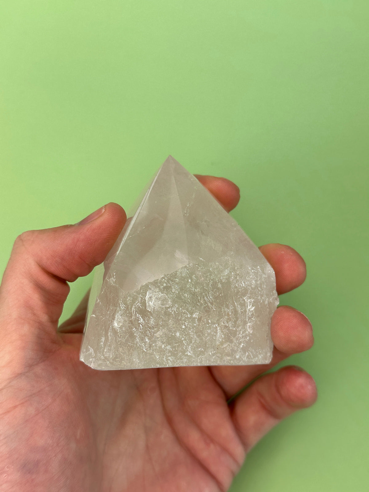 Clear quartz - Rough cut point