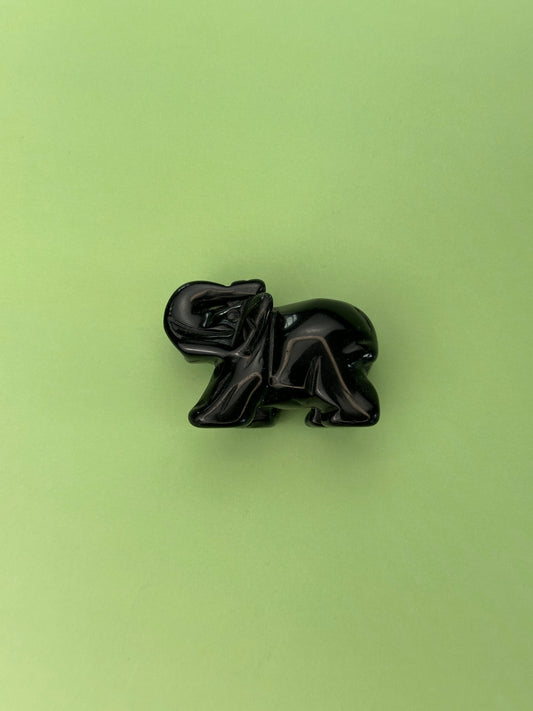 Black obsidian - Elephant