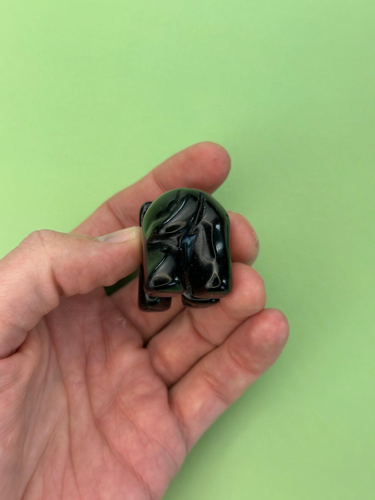 Black obsidian - Elephant