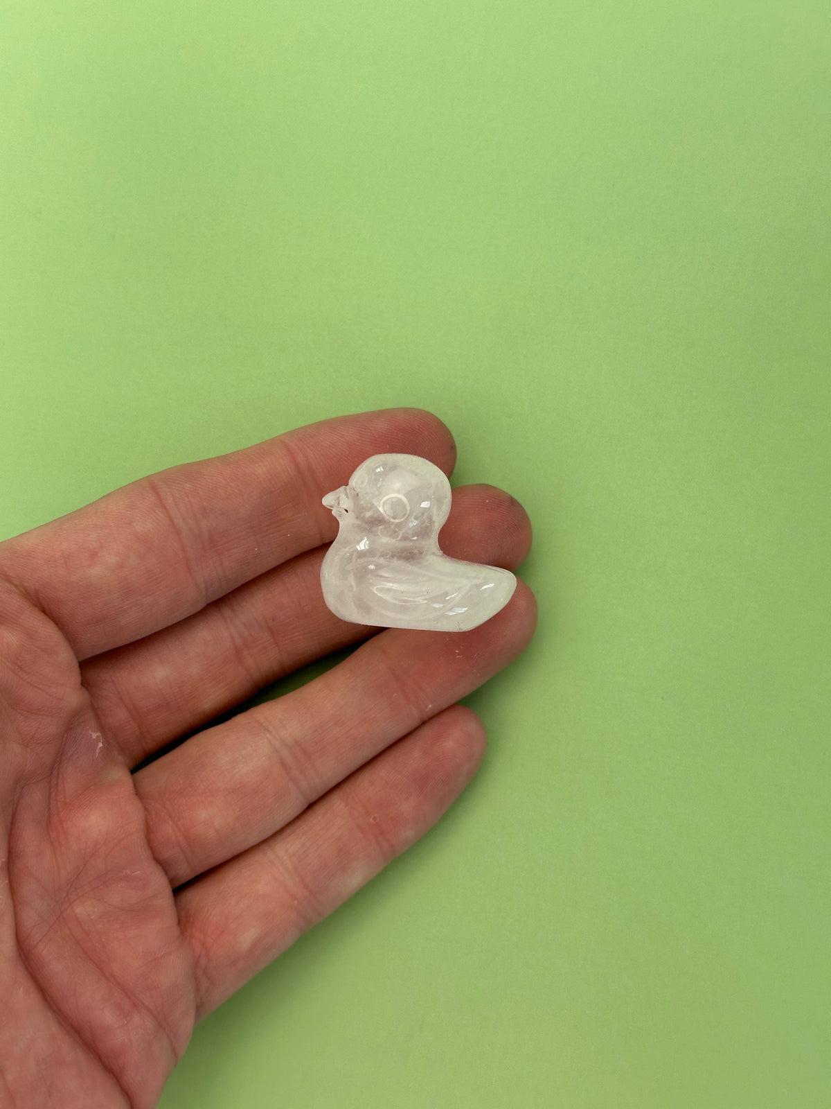 Clear quartz - Duck