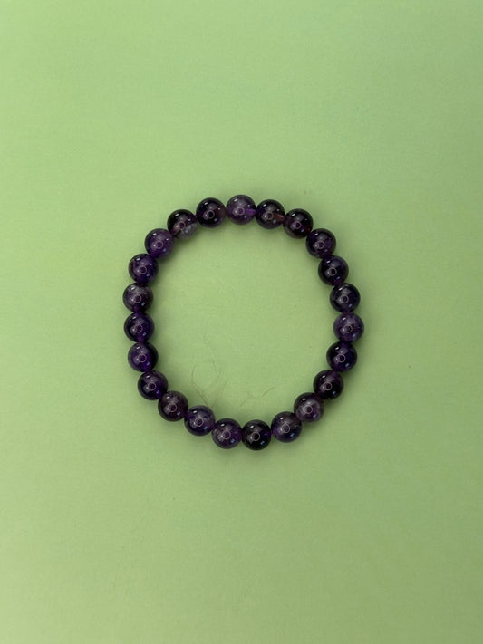 Amethyst - Calmness and clarity - Power bead bracelet