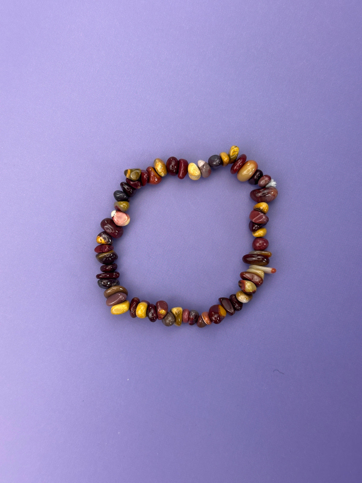 Mookaite jasper - Crystal chip bracelet