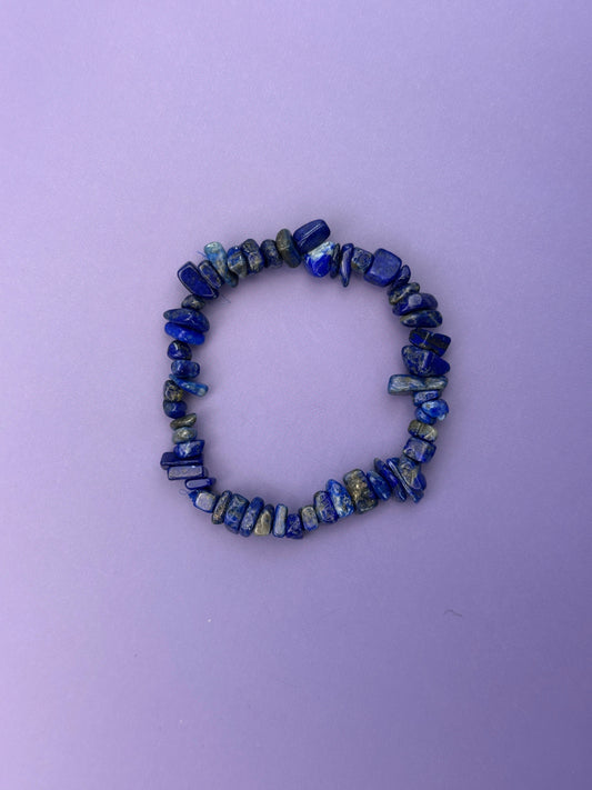 Lapis lazuli - Crystal chip bracelet