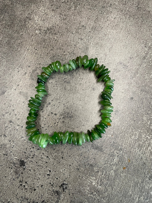 Jade - Crystal chip bracelet