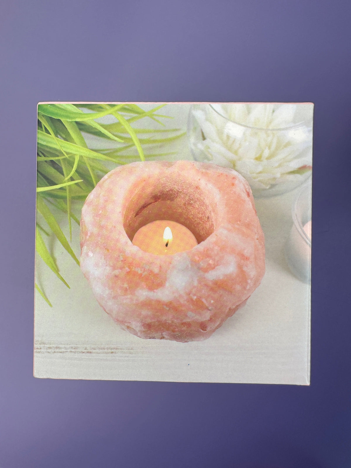 Himalayan salt tealight holder