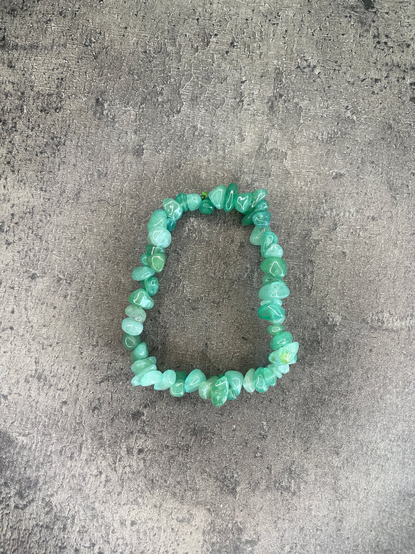 Green aventurine - Crystal chip bracelet