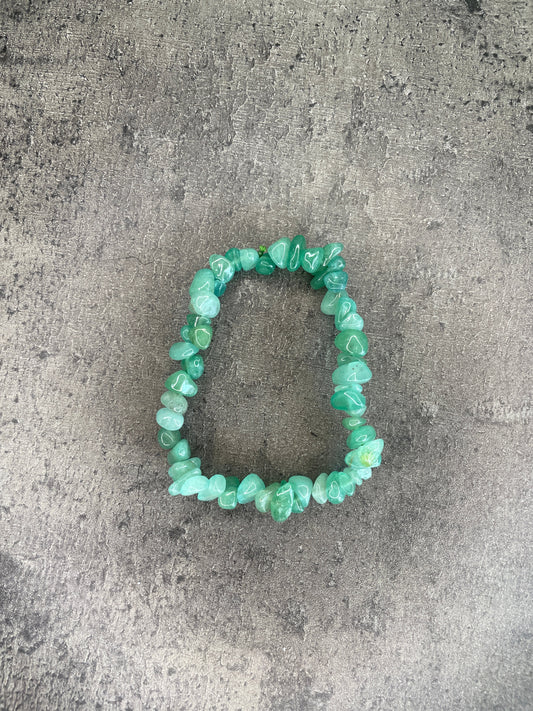 Green aventurine - Crystal chip bracelet