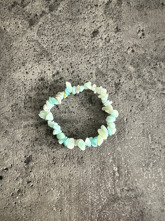 Amazonite - Crystal chip bracelet