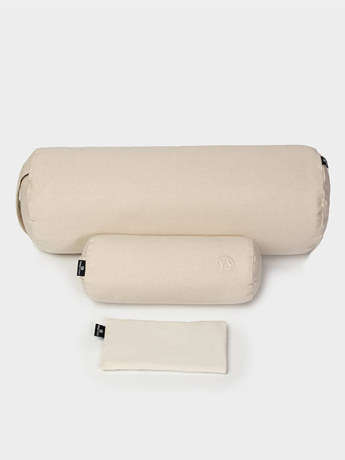 Yoga Studio Organic Meditation Bolster & Eye Pillow Set - Relax